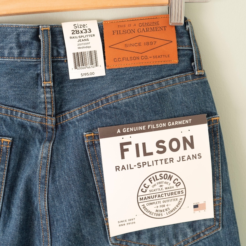 Filson jeans NWT size 28x33